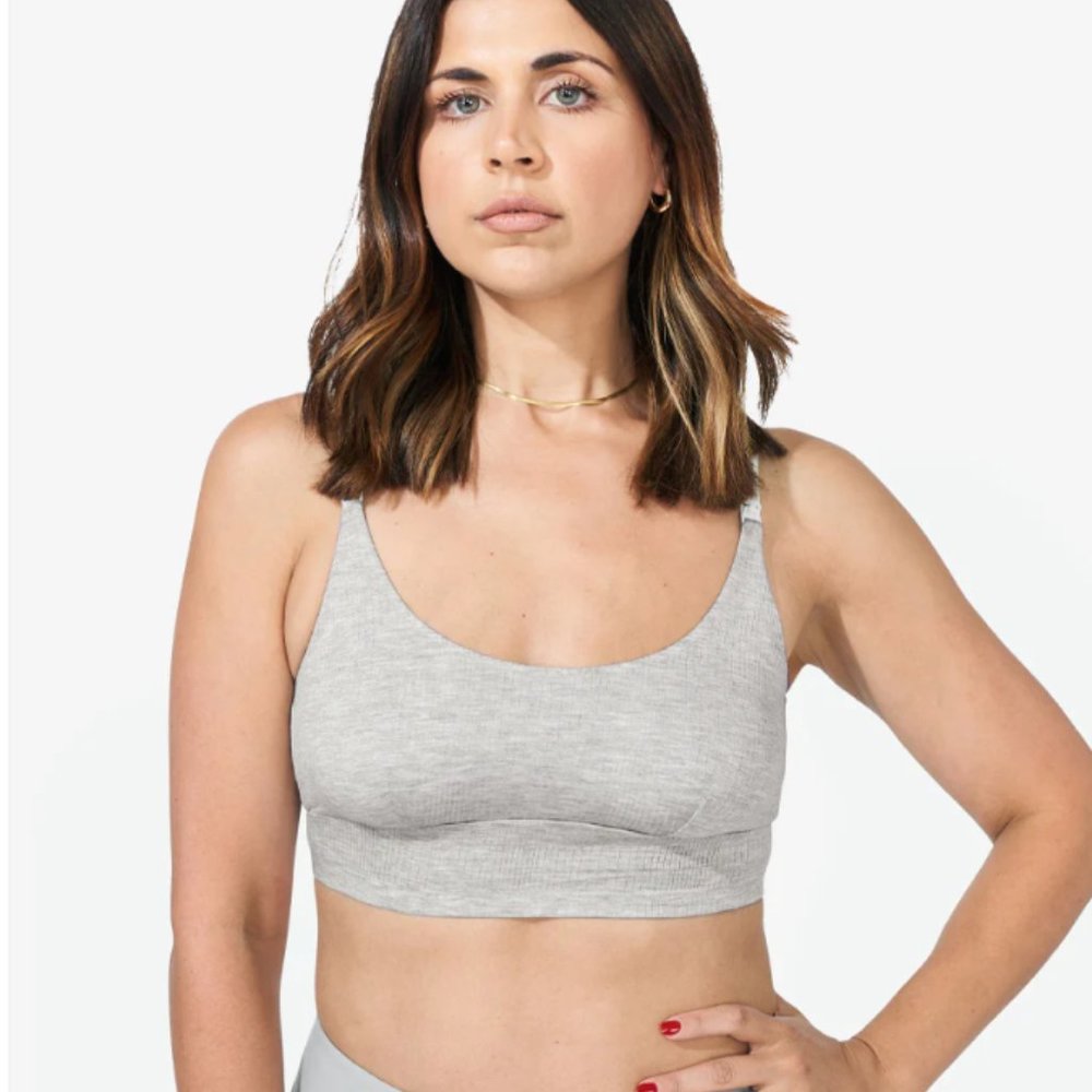 NWT Bodily The Everything Bra - Size M - Grey Marl